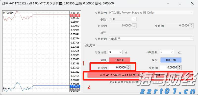 TMGM MT4电脑PC端怎么设置止损